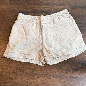 Old Navy Women's Tan Linen Shorts Small